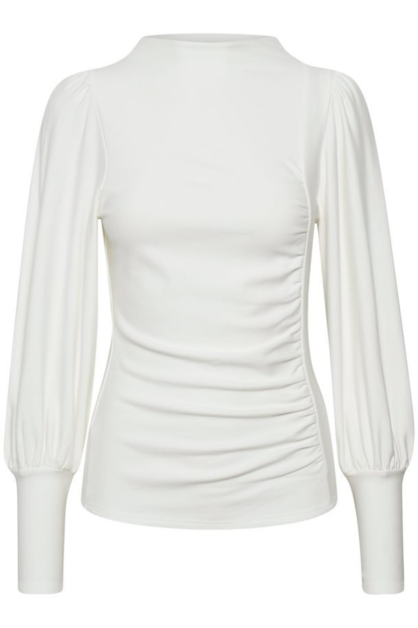 Rifa Puff Blouse - Egret - Image 2