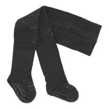 GOBABYGO | Crawling Tights Wool - Dark Grey Melange