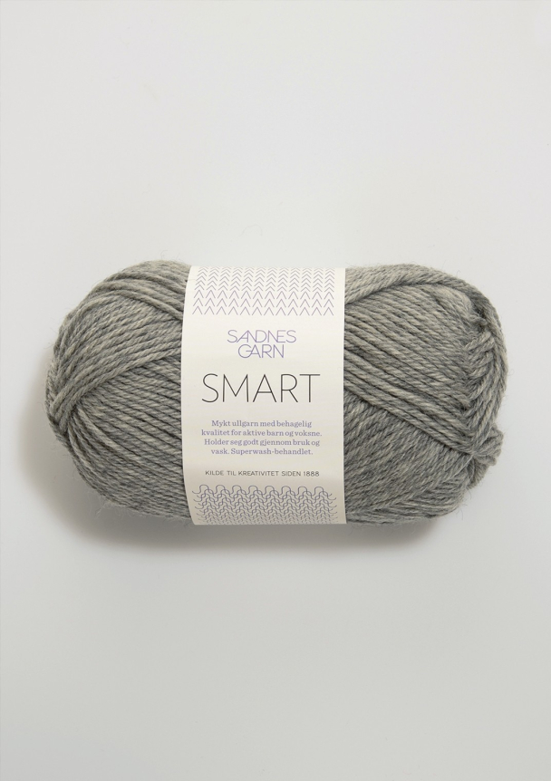 Smart 1042 Gråmelert - Sandnes Garn