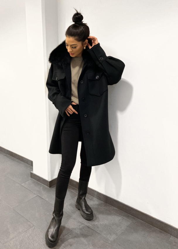 Charlie Coat - Black  - Image 1