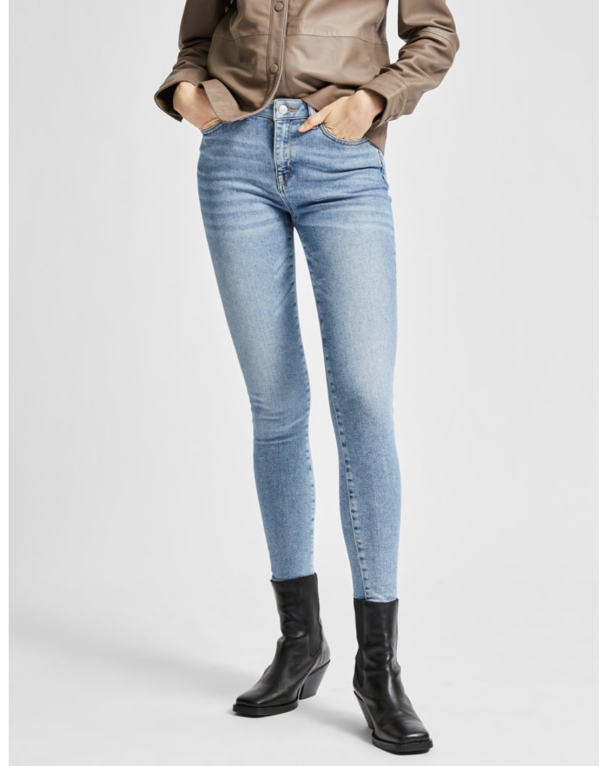 Sophia Skinny Mid Blue Jeans  - Image 3