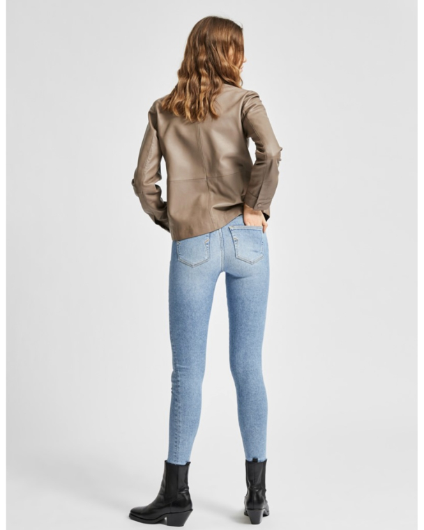 Sophia Skinny Mid Blue Jeans  - Image 4