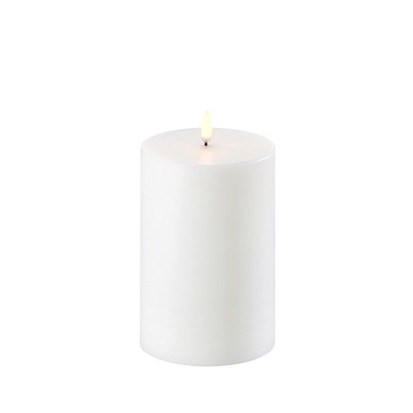 Led pillar candle - Nordic white 10,1x15cm