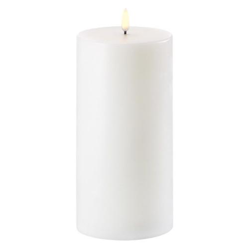 Led pillar candle - Nordic white Ø10x25cm