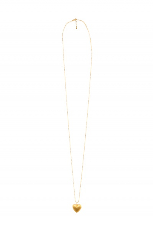 Petite Gullhjerte Kjede - Matt Gold  - Image 2