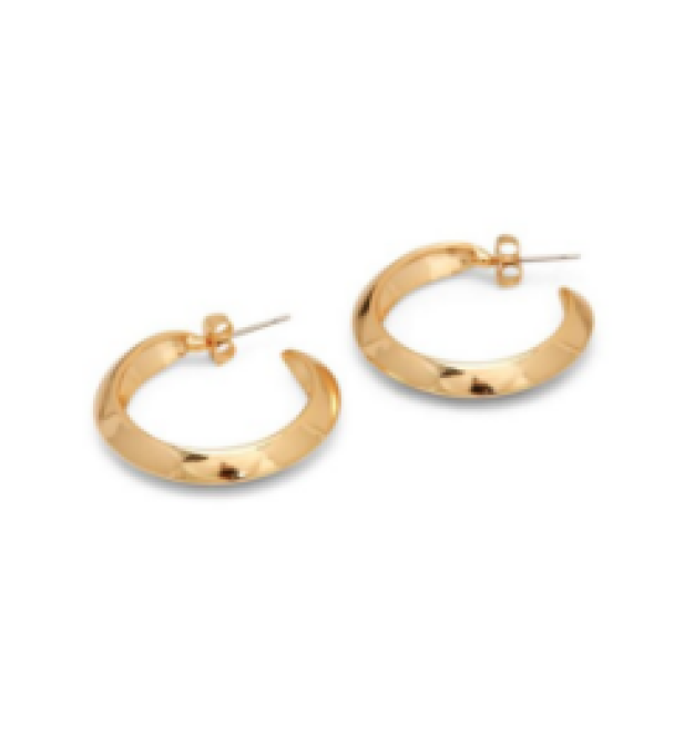 Filippa Hoops Store Øredobber  - Gold  - Image 1