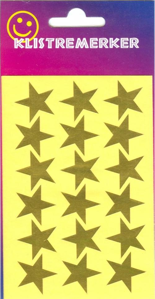 Stickers Gullstjerne 21mm