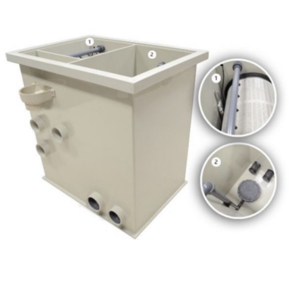 Kombi Trommel - selvrensende trommelfilter 45m3