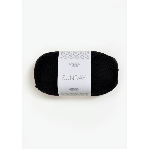 Sunday 1099 Svart - Sandnes Garn
