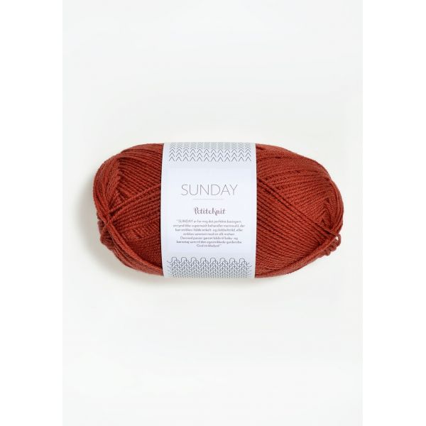 Sunday Petite Knit 3536 Brick - Sandnes Garn