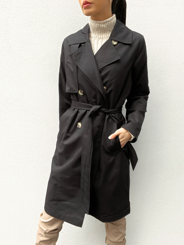 Weka Trenchcoat - Black - Image 1