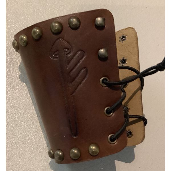 Cuff Armb&aring;nd l&aelig;r brun