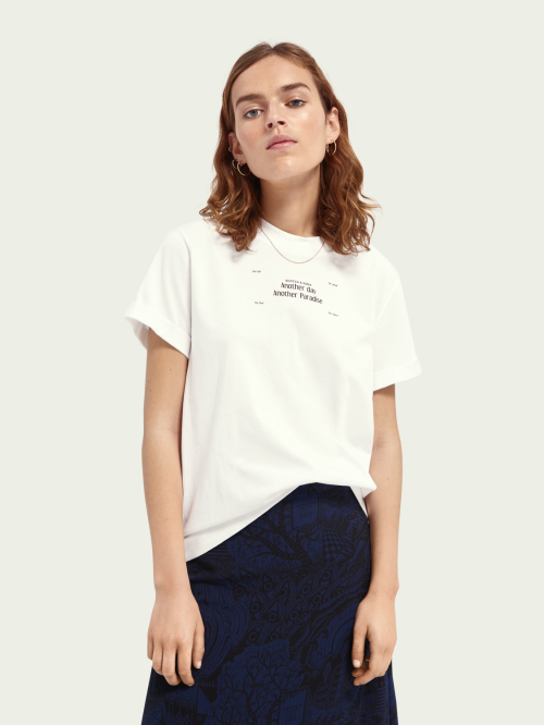 Relaxed fit tee with core graphic