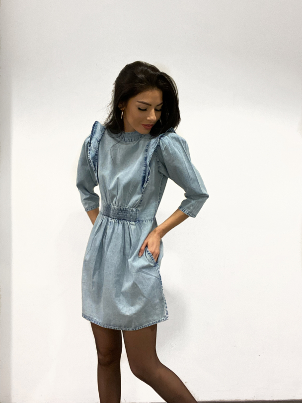 Amelia Dress - Ice Denim - Image 4