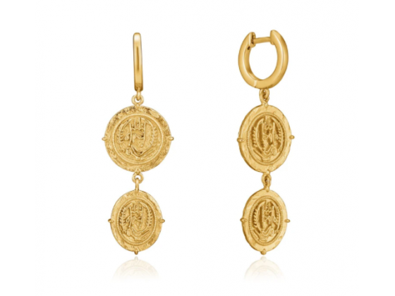 Gold Axum Mini Hoop Earrings