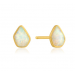 Opal Colour Gold Stud Earrings