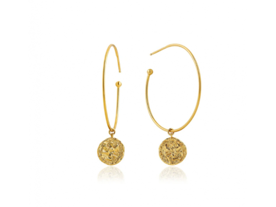 Gold Boreas Hoop Earrings