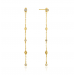 Gold Bohemia Shimmer Drop Earrings