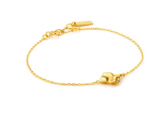 Gold Crush Square Bracelet