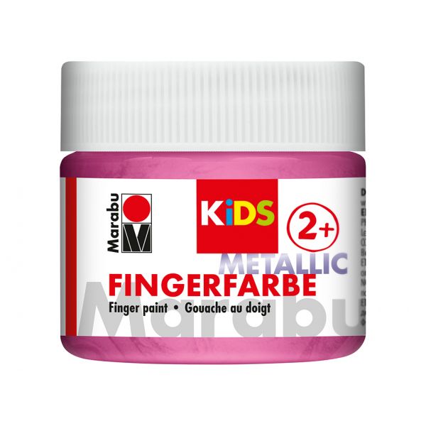 Marabu KIDS Finger Paint 100ml – Metallic Rose Pink