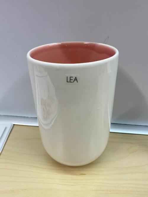 VASE STOR HVIT/ROSA 18,5CM