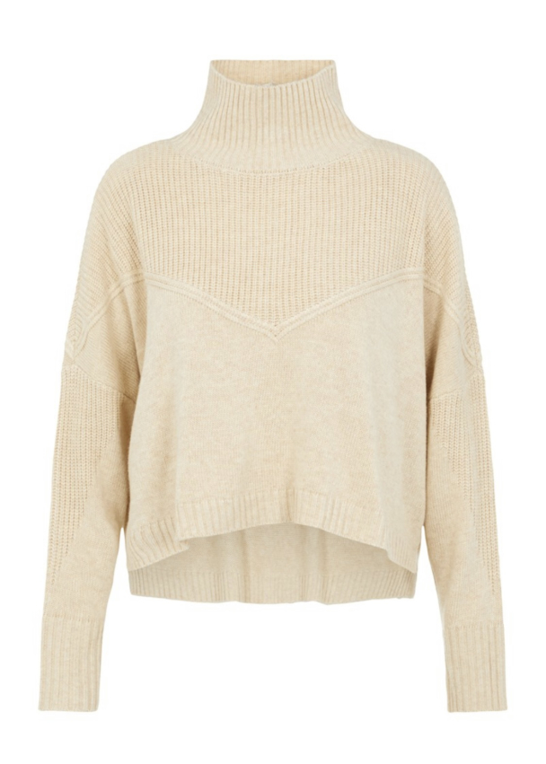 Assi Knit Pullover - Eggnog/Melange - Image 2
