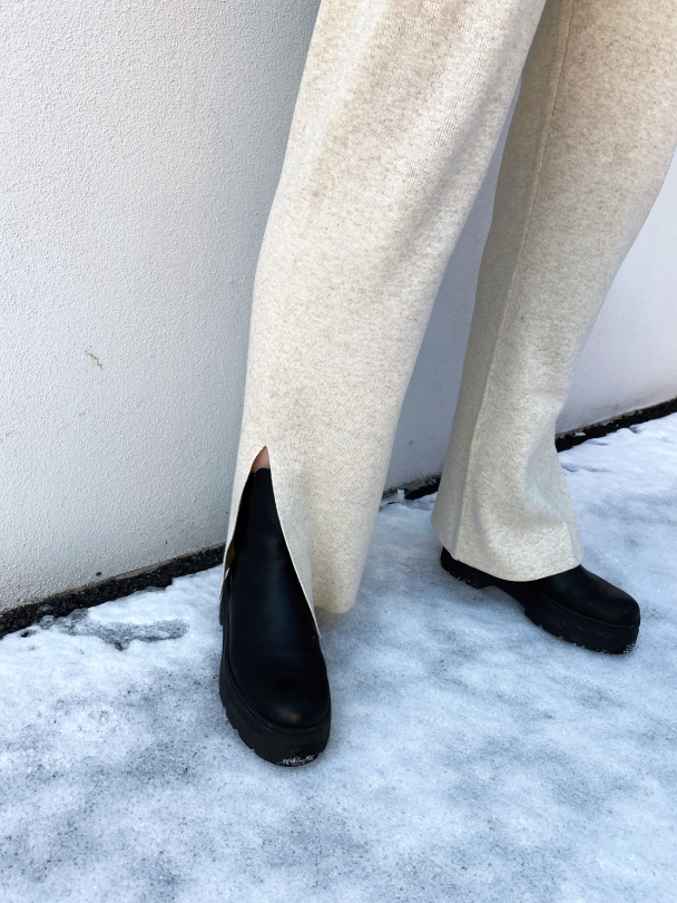 Assi Knit Pant - Eggnog/Melange - Image 4