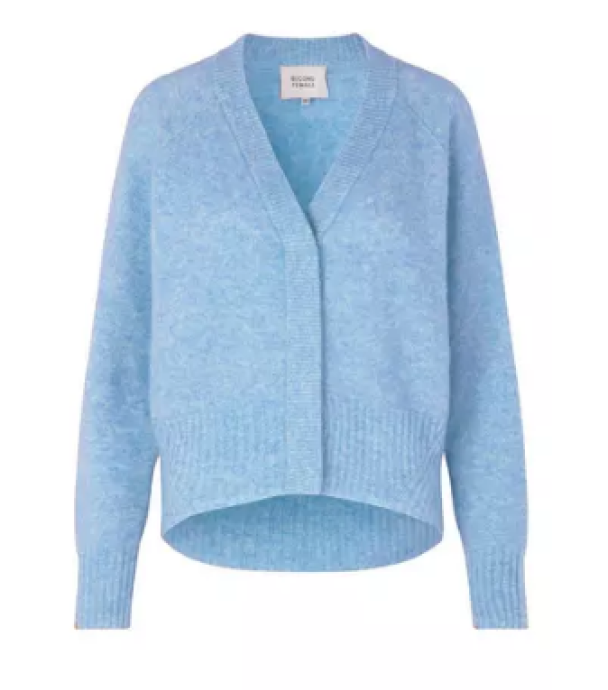 Brook Knit Boxy Cardigan - Brunnera Blue - Image 2