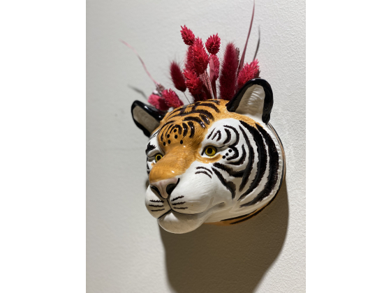 Tiger veggvase - Quail Ceramics 