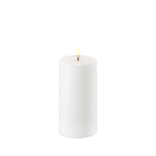 Led pillar candle nordic white7.8x15cm.