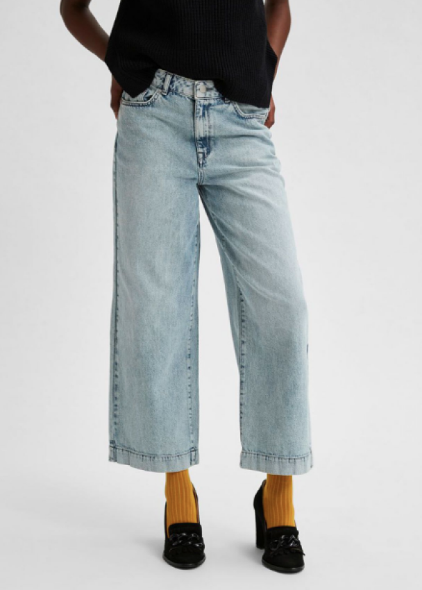 Thea Wide Crop Elli Blue Jeans  - Image 3