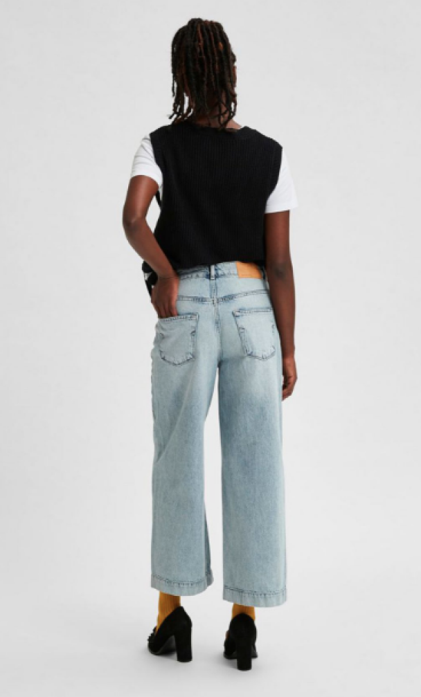 Thea Wide Crop Elli Blue Jeans  - Image 4