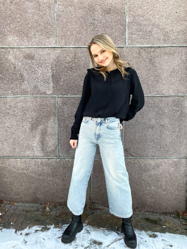 Thea Wide Crop Elli Blue Jeans  - Image 6