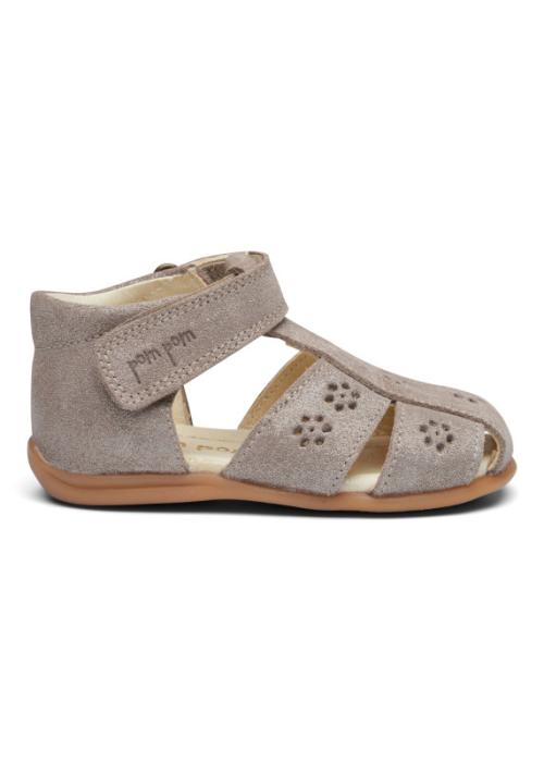 Pom Pom | Sandal Flower Glitter - Silver