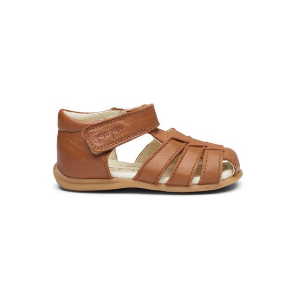 POM POM - STARTER SANDAL CLOSED CAMEL