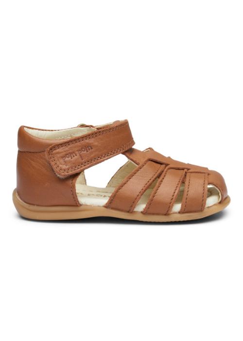 POM POM - STARTER SANDAL CLOSED CAMEL