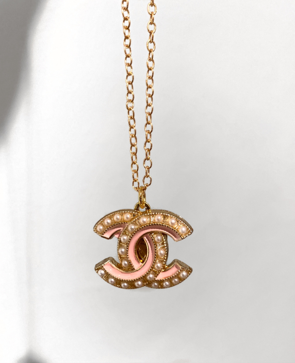 Chanel - White perle & Pink/Gold - Image 1