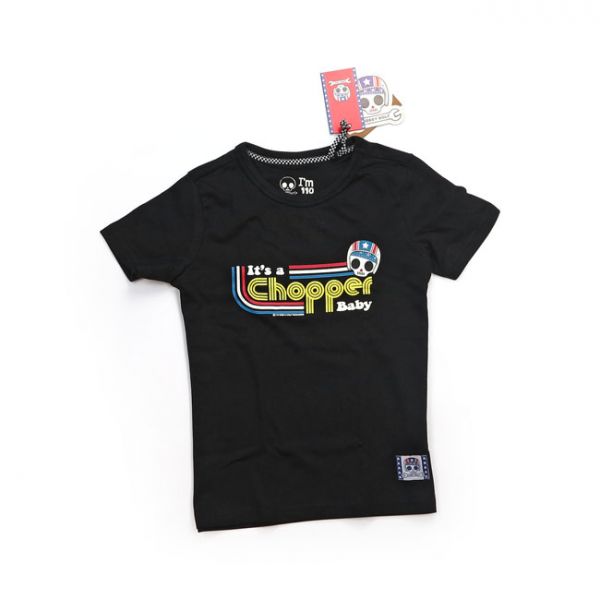 BOBBY BOLT IT'S A CHOPPER BABY T-SHIRT BLACK