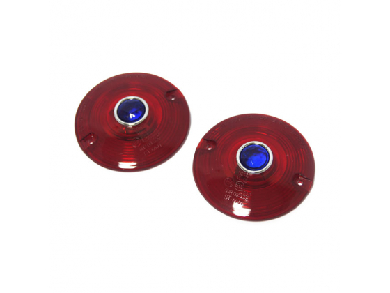 RED REPL LENS WITH BLUE DOT, TURN SIGNAL