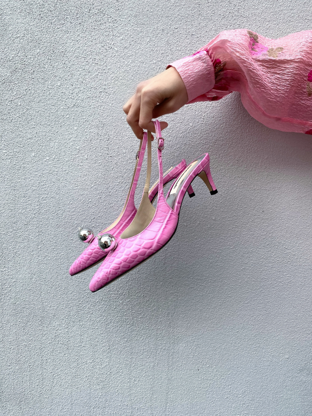 Alima Croco - Fuchsia Pink - Image 2
