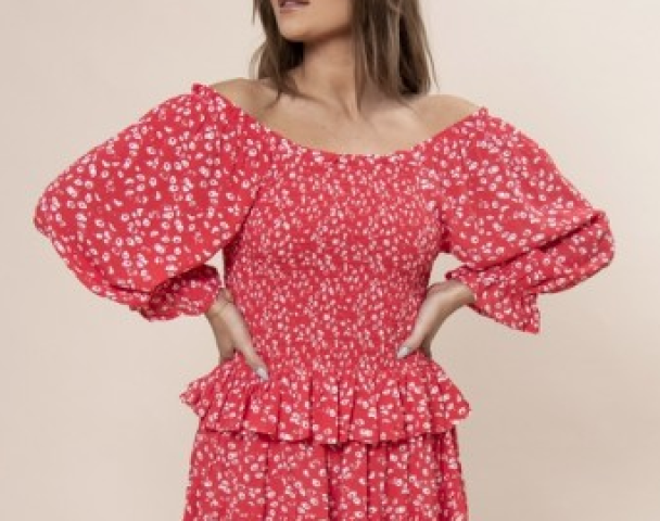 Lupita Blouse - Strawberry  - Image 2
