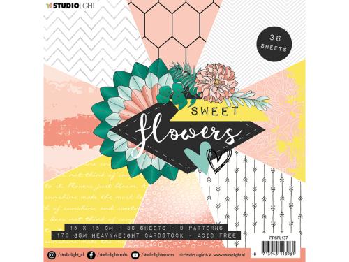 Studio Light Paper Pad 15×15 – Sweet Flowers 137