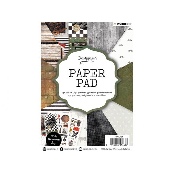 Studio Light Paper Pad A5 36ark – Men 134