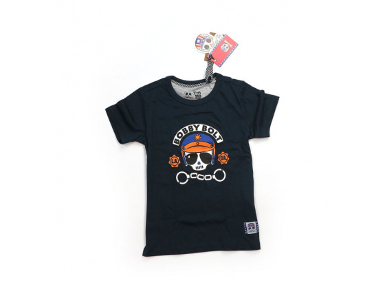 BOBBY BOLT POLICE T-SHIRT NAVY