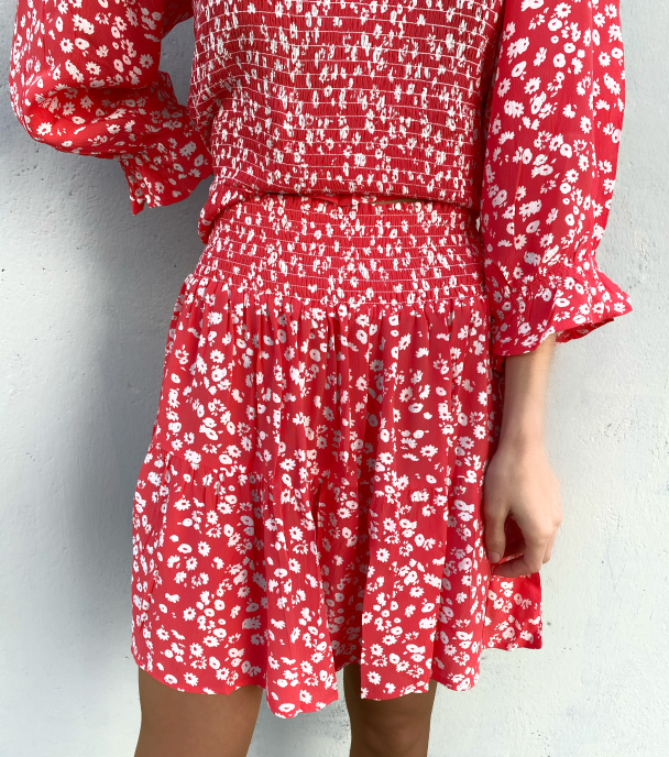 Thalia Mini Skirt - Strawberry - Image 1