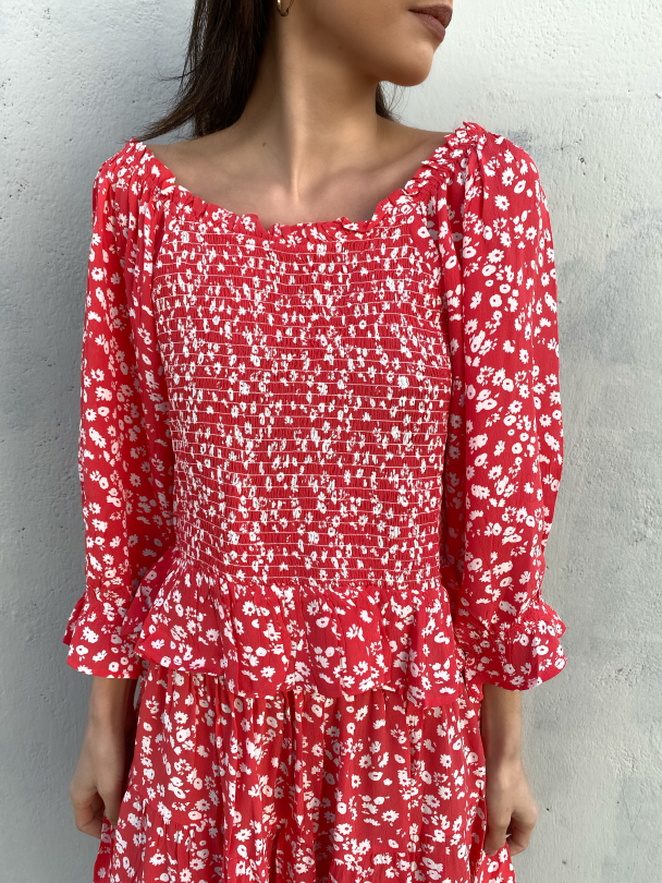 Lupita Blouse - Strawberry  - Image 1