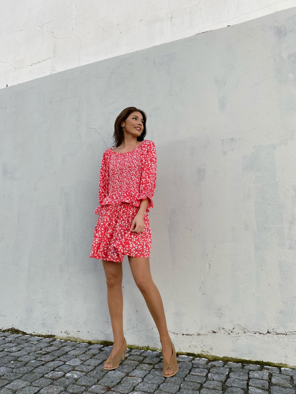 Lupita Blouse - Strawberry  - Image 3