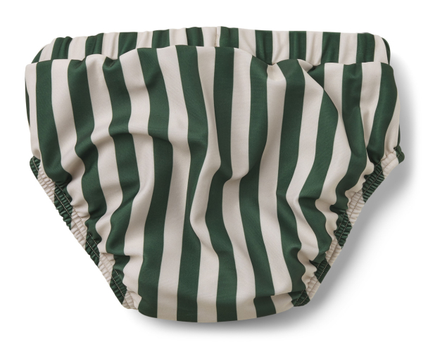 Frej Baby Swim Pants - Stripe Garden Green/Sandy - Image 2