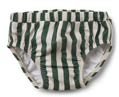 Liewood | Frej Baby Swim Pants - Stripe Garden Green/Sandy