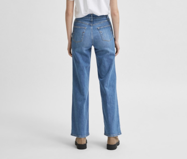 Asly Wide Jeans - Light Blue Denim - Image 4